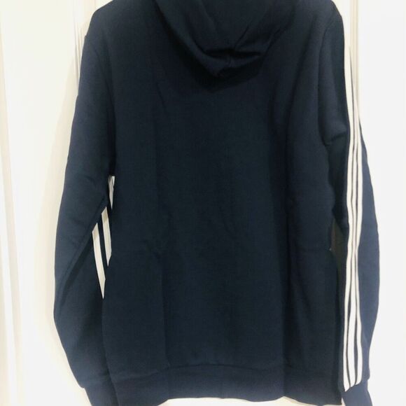 Brand New Adidas Sweatshirt M 3S FL HD Navy Blue Pullover Sweatshirt Size Medium - Picture 4 of 5